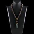 Колье из натуральных камней: хризопраз, аметист K–2962/12/01 (фото 1) ✾ «BoGemma Jewelry»™